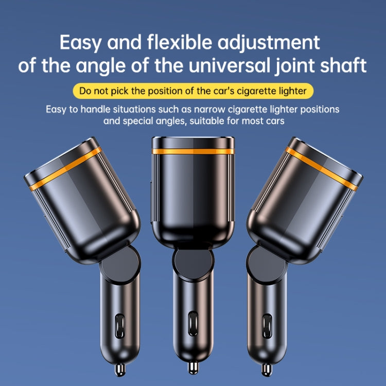 C27 6 in 1 PD45W Type-Cx2+USBx2 Car Cigarette Lighter Fast Charging Charger, C27