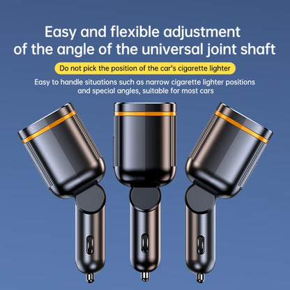 C27 6 in 1 PD45W Type-Cx2+USBx2 Car Cigarette Lighter Fast Charging Charger, C27