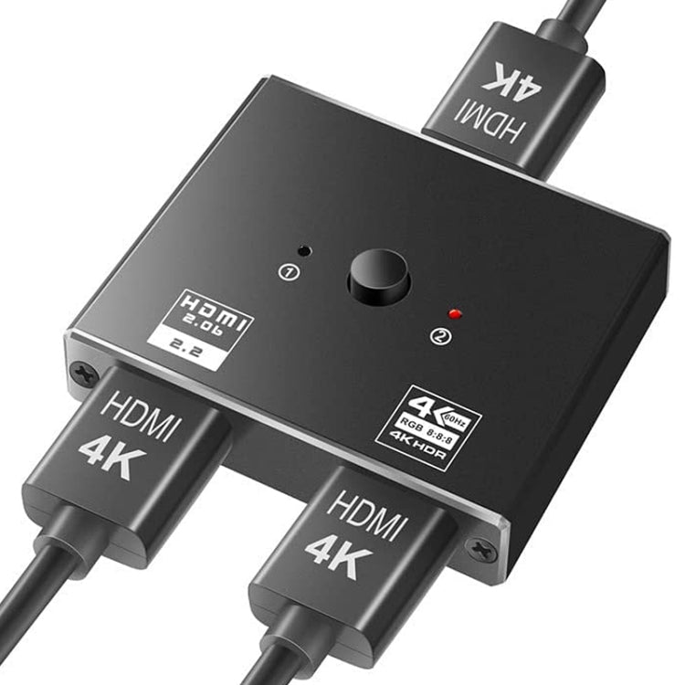 OZ 4K 60Hz 2 in 1 Out Two Ways HDMI Switcher, 4K 60Hz