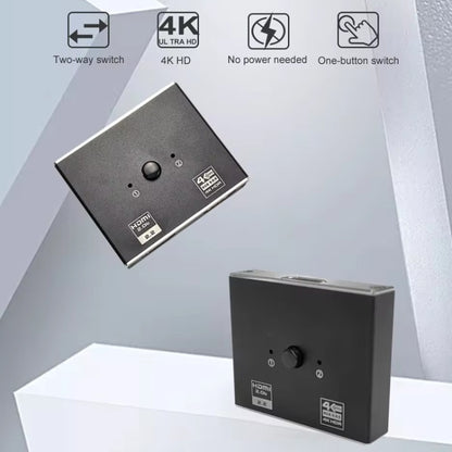 OZ 4K 60Hz 2 in 1 Out Two Ways HDMI Switcher, 4K 60Hz