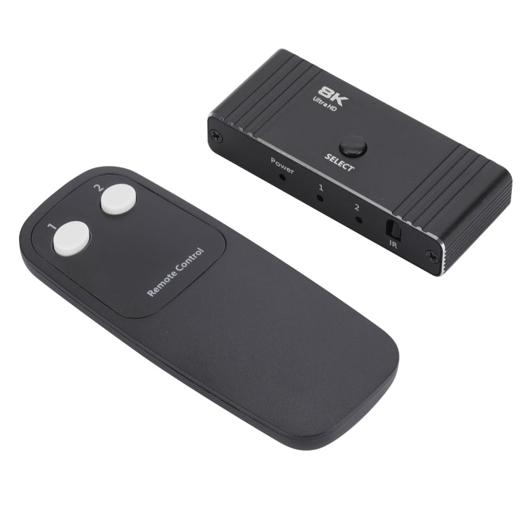 OZ 8K 60Hz 2 in 1 Out HD Automatic Two Way Switcher with Remote Control, 8K 60Hz with Remote Control