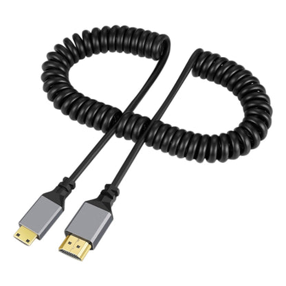 HDMI OD4.0 Spring Cable, Length: 0.5m~2.4m, HDMI Type-A to HDMI Type-A, HDMI Type-A to HDMI Type-C, HDMI Type-A to HDMI Type-D