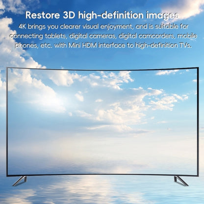 Mini HDTV to HDTV Right Angle Head HD Video Data Adapter Cable for DSLR Camera