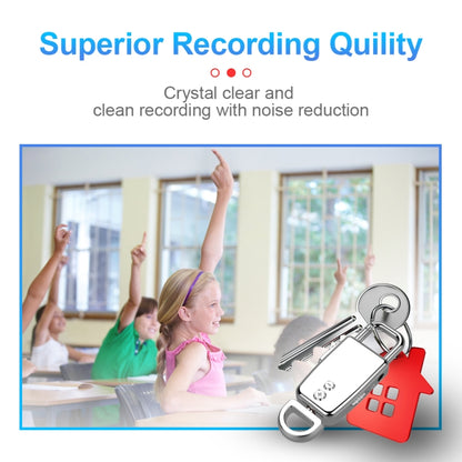 JNN S20 Zinc Alloy Keychain Voice Recorder, 4GB, 8GB, 16GB, 32GB