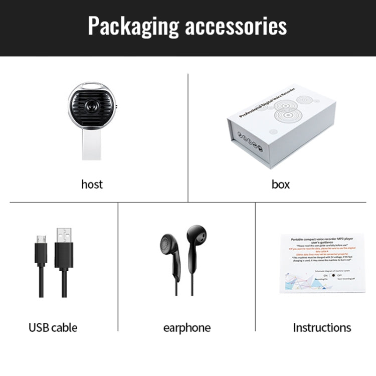 JNN S13 Zinc Alloy U-disk Voice Recorder, 4GB, 8GB, 16GB, 32GB