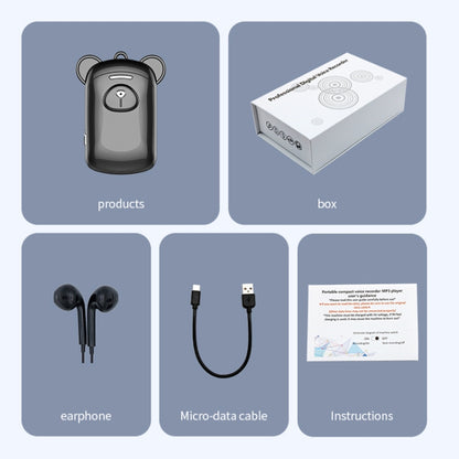 JNN Q6 Bear Smart Noise Cancelling Voice Recorder, 4GB, 8GB, 16GB, 32GB