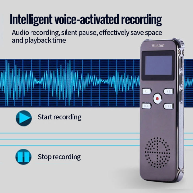 JNN X26 Mini Portable Voice Recorder with OLED Screen, 8GB, 16GB