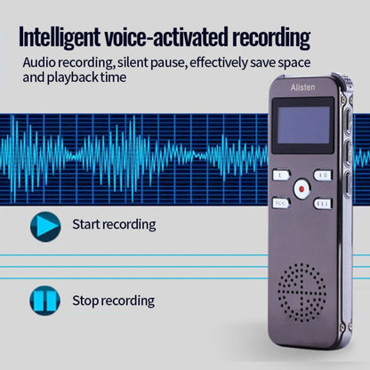 JNN X26 Mini Portable Voice Recorder with OLED Screen, 8GB, 16GB