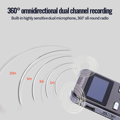 JNN X26 Mini Portable Voice Recorder with OLED Screen, 16GB, 8GB