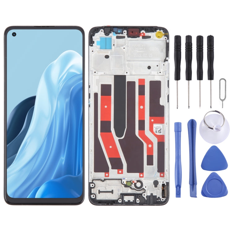 Original AMOLED LCD Screen Digitizer Full Assembly with Frame, For OPPO A78 4G CPH2565, For OPPO Reno8 Z 5G, For OPPO Reno8 4G, For OPPO Reno8 Lite 5G, For OPPO Reno8 5G, For OPPO F21 Pro 5G, For OPPO F21 Pro, For OPPO Reno7 Lite, For OPPO Reno7 4G