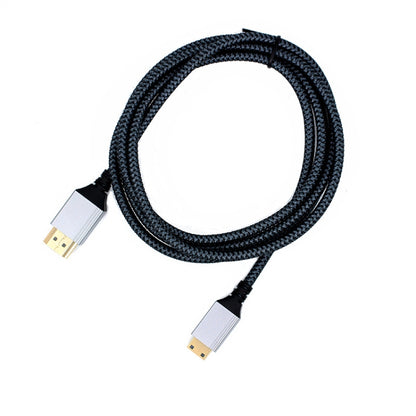 HDTV to Mini HDTV 4K UHD Video Transmission Braided Cable, 0.3m, 1m, 1.5m, 2m, 3m, 5m