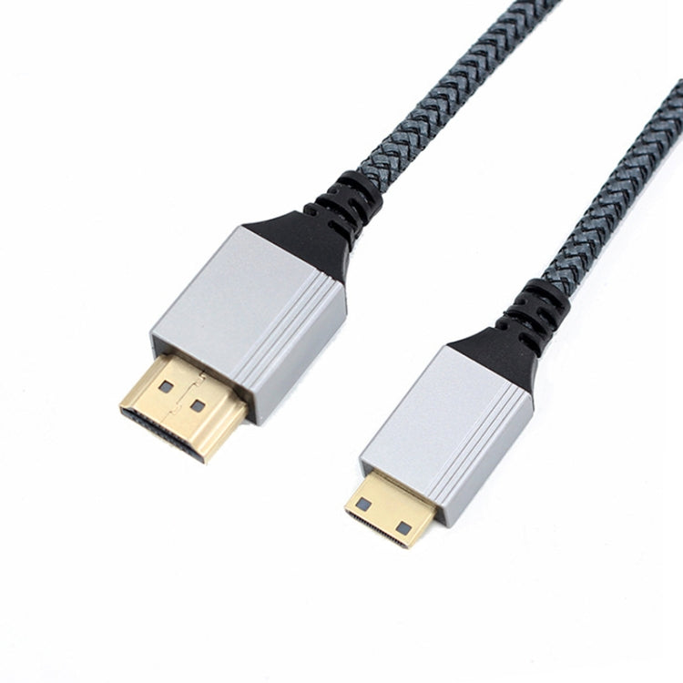 HDTV to Mini HDTV 4K UHD Video Transmission Braided Cable, 0.3m, 1m, 1.5m, 2m, 3m, 5m