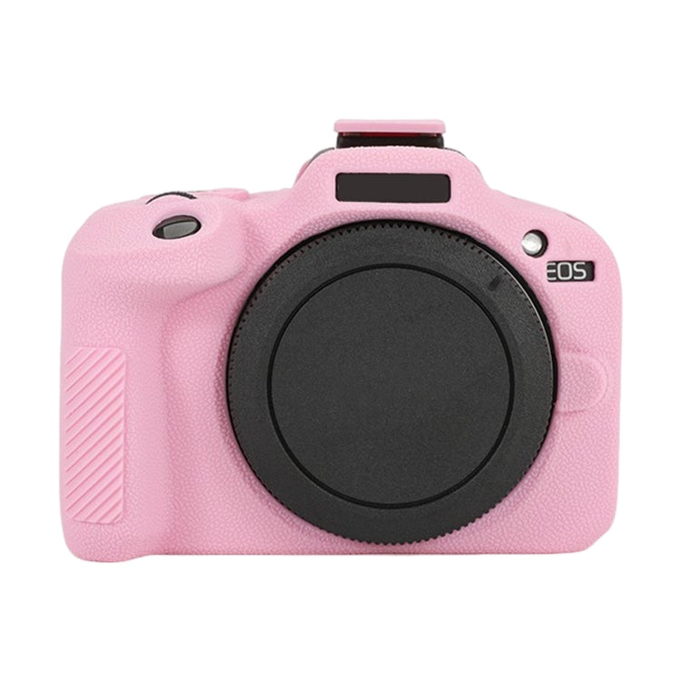 Litchi Texture Soft Silicone Protective Case, For Canon EOS R100