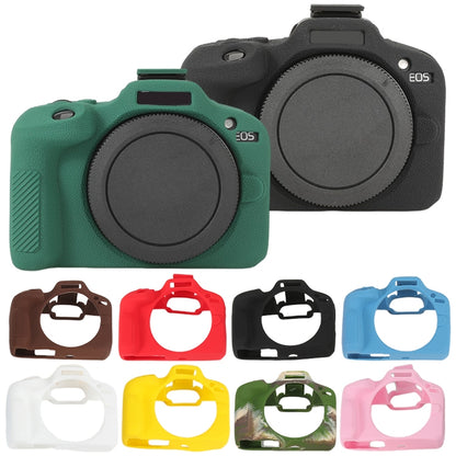Litchi Texture Soft Silicone Protective Case, For Canon EOS R100