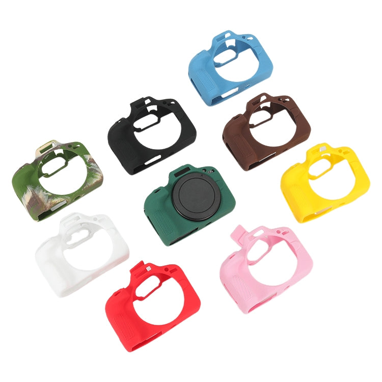 Litchi Texture Soft Silicone Protective Case, For Canon EOS R100