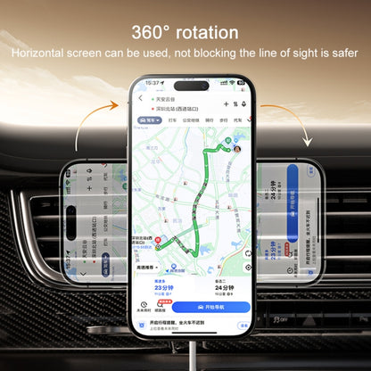 Momax Cm32 Q2 Mag Mount Metal Magnetic Wireless Fast Charging Car Holder, CM32