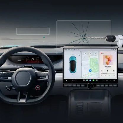 Car Navigator Protective Film Tempered Glass Film, For Tesla Model 3 2024, For XIAOMI SU7