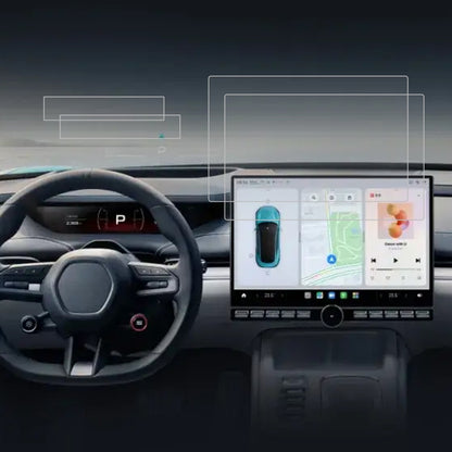 2pcs Car Navigator Protective Film Tempered Glass Film, For Tesla Model 3 2024, For XIAOMI SU7