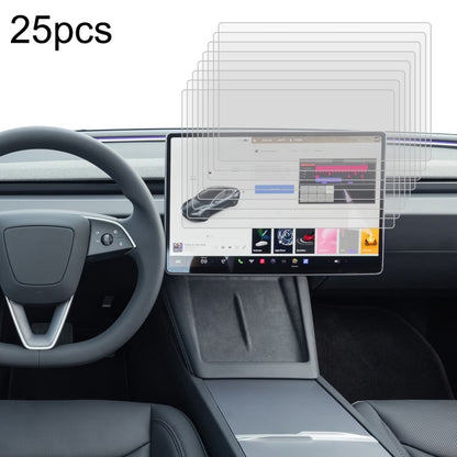 25pcs Car Navigator Protective Film Tempered Glass Film, For Tesla Model 3 2024, For XIAOMI SU7
