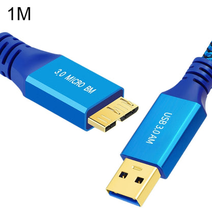 USB 3.0 Male To Micro USB 3.0 Male Braided Cable, 0.3m, 0.6m, 1m