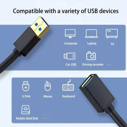 USB 3.0 Female To USB 3.0 Male PVC Cable, 0.3m, 0.6m, 1m, 2m