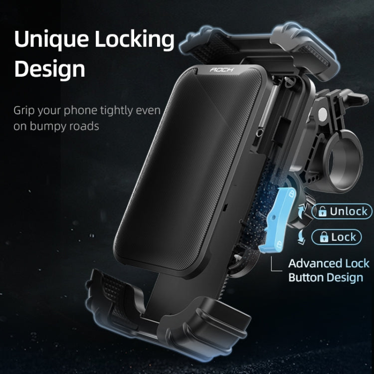 ROCK PRH1004 Cycling Phone Holder, Handlebar Style, Rearview Mirror Style