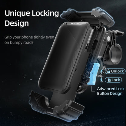 ROCK PRH1004 Cycling Phone Holder, Handlebar Style, Rearview Mirror Style