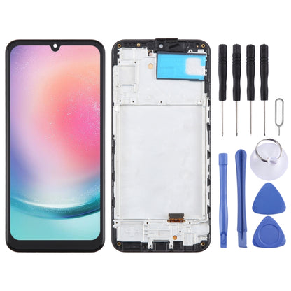 OLED LCD Screen Digitizer Full Assembly with Frame, For Samsung Galaxy A15 5G SM-A156B 6.43inch, For Samsung Galaxy A15 5G SM-A156B 6.36inch, For Samsung Galaxy A15 4G SM-A155F 6.36inch, For Samsung Galaxy A15 4G SM-A155F 6.43inch