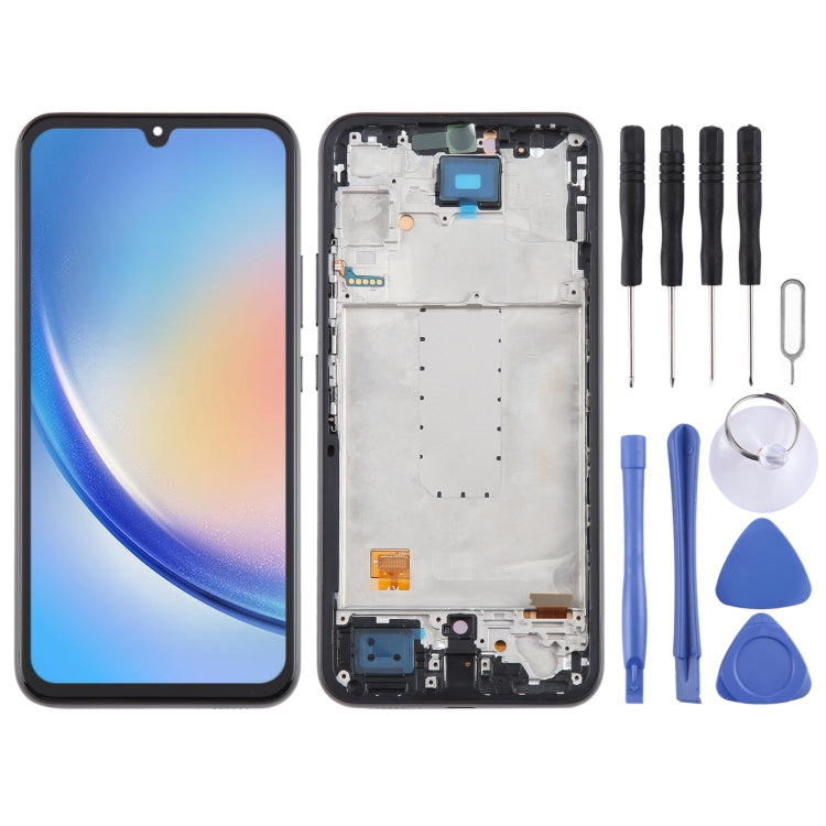OLED LCD Screen Digitizer Full Assembly with Frame, For Samsung Galaxy A15 5G SM-A156B 6.43inch, For Samsung Galaxy A15 5G SM-A156B 6.36inch, For Samsung Galaxy A15 4G SM-A155F 6.36inch, For Samsung Galaxy A15 4G SM-A155F 6.43inch