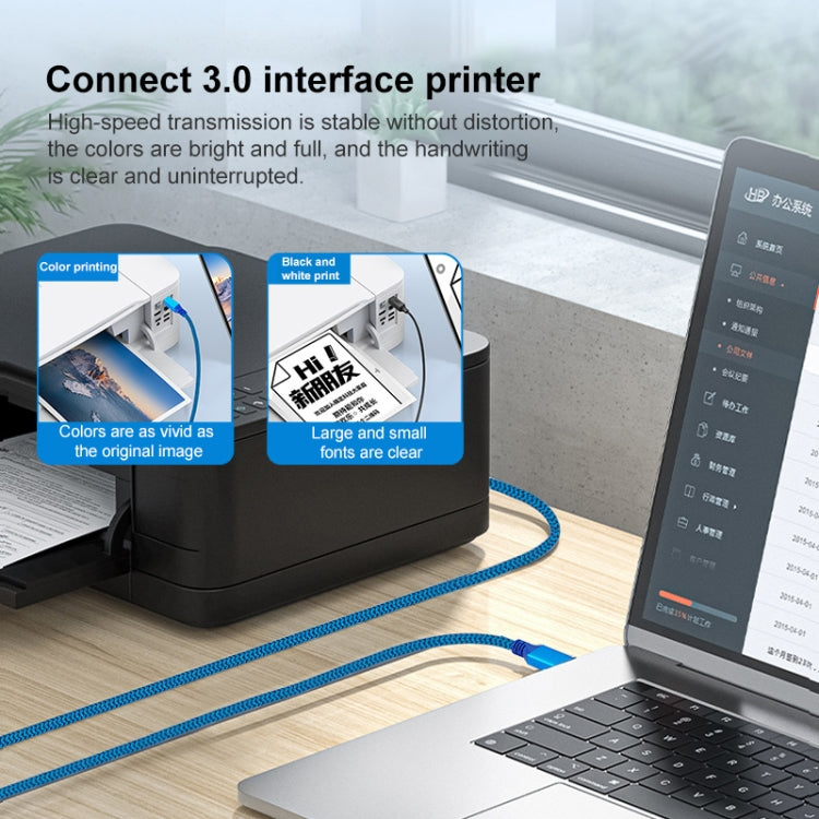 Printer / Hard Disk USB 3.0 A Male to B Male Connector Cable, 0.3m, 0.6m, 1m, 2m, 3m