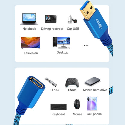 Printer / Hard Disk USB 3.0 Male to Female Extension Cable, 0.3m, 0.6m, 1m, 2m, 3m