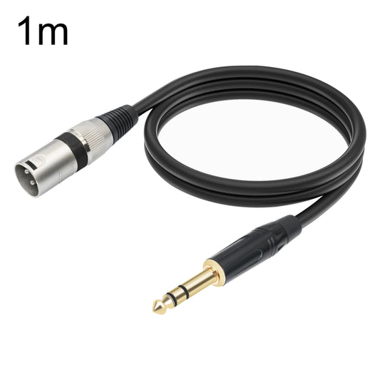 TC145BK55 6.35mm 1/4 TRS Male to XLR 3pin Male Microphone Cable, 1m, 2m, 3m, 5m, 10m