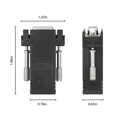 DB15 VGA Female to RJ45 8P Female Adapter, VGA to RJ45 8P