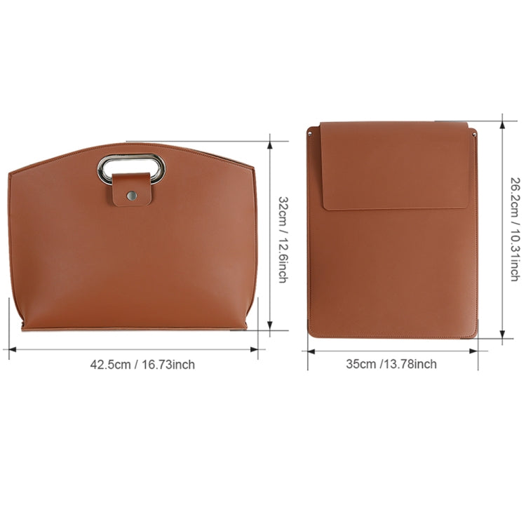 Waterproof PU Laptop Handbag Inner Bag for 12-14 inch Laptop