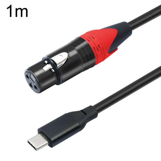 TY03RE Type-C Male to XLR Female Audio Cable for Dynamic Microphone, 1m, 2m, 3m
