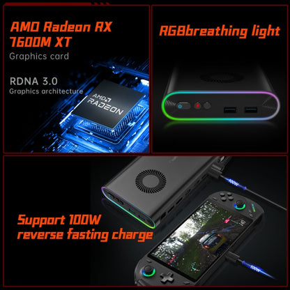 ONE-NETBOOK OneXGPU AMD Radeon RX 7600M XT 8GB Portable Expansion Dock, OneXGPU