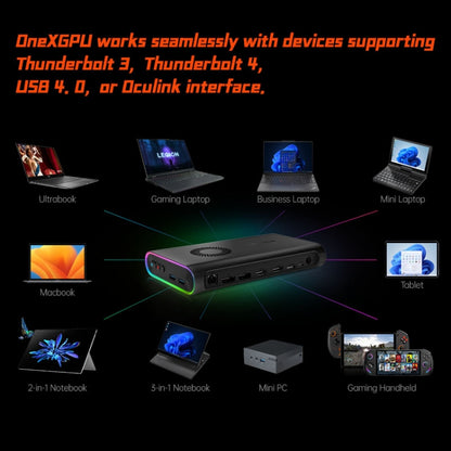 ONE-NETBOOK OneXGPU AMD Radeon RX 7600M XT 8GB Portable Expansion Dock, OneXGPU