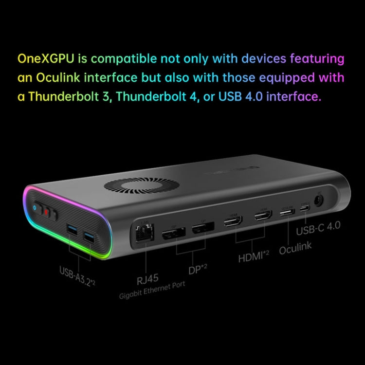 ONE-NETBOOK OneXGPU AMD Radeon RX 7600M XT 8GB Portable Expansion Dock, OneXGPU