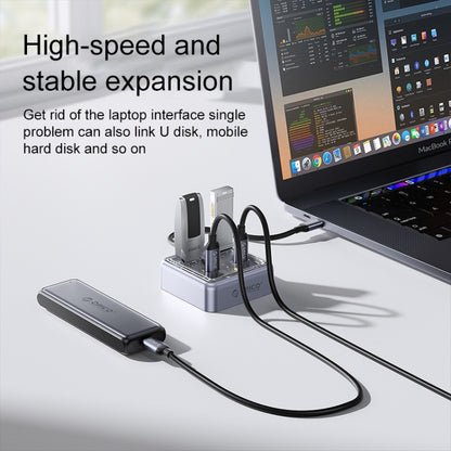 ORICO XHJ4C-G2 4-Port Compact Zinc Alloy USB Type-C 3.0 HUB Expand Converter, XHJ4C