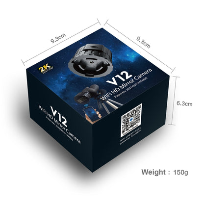 V12 2K WiFi HD Telescope Eyepiece Outdoor Portable Mirror Camera, V12