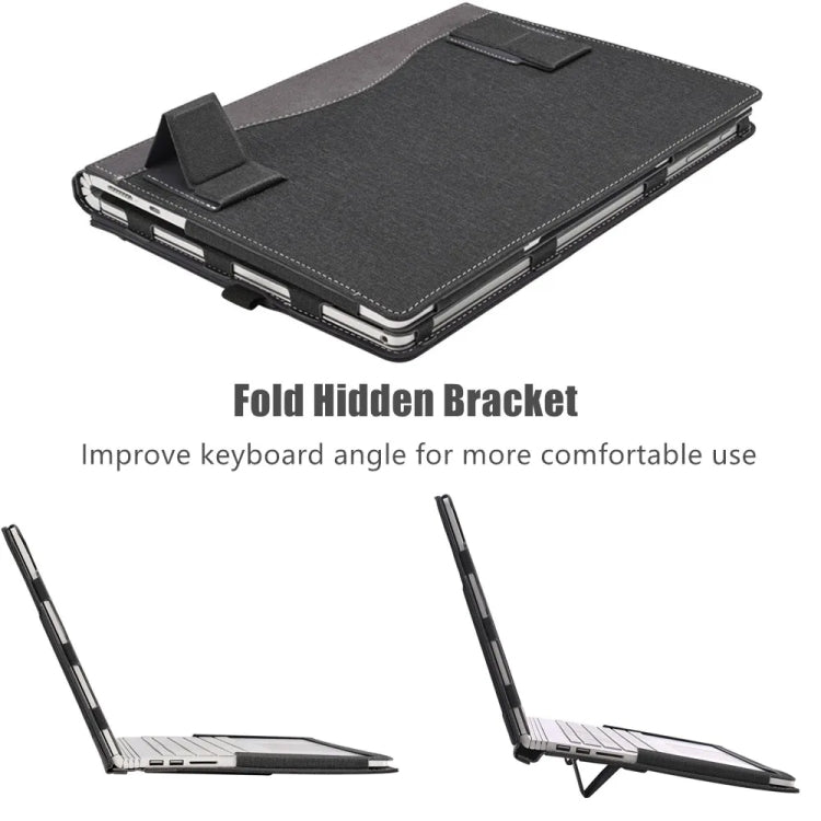 Leather Laptop Shockproof Protective Case With Stand, For HP Pavilion Aero 13.3 inch 13-bg / 13z-bg