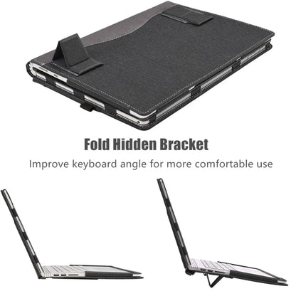 Leather Laptop Shockproof Protective Case With Stand, For HP Pavilion Aero 13.3 inch 13-bg / 13z-bg