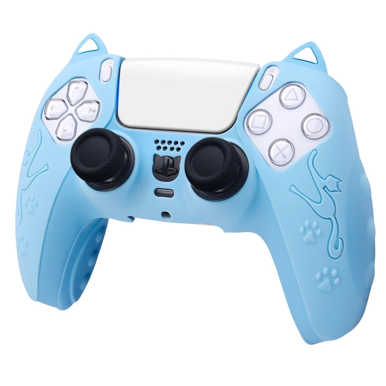 Cat Ear Shape Gamepad Silicone Protective Case, For Sony PS5