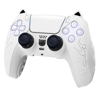 Cat Ear Shape Gamepad Silicone Protective Case, For Sony PS5