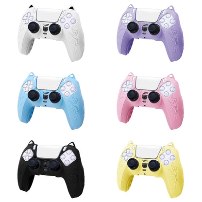 Cat Ear Shape Gamepad Silicone Protective Case, For Sony PS5