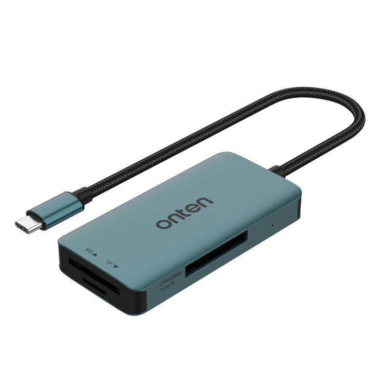 Onten C11 3 in 1 USB-C / Type-C to CFepress Type-B & SD & TF Card Reader, C11