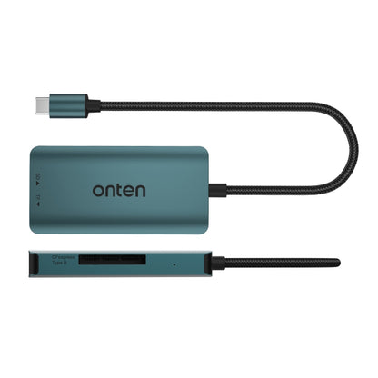 Onten C11 3 in 1 USB-C / Type-C to CFepress Type-B & SD & TF Card Reader, C11