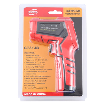 BENETECH GT313B LCD Display Infrared Thermometer, Battery Not Included, GT313B