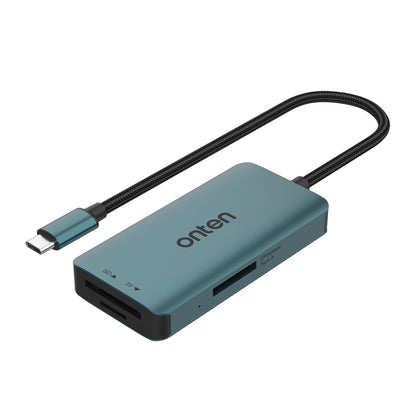 Onten C12 3 in 1 USB-C / Type-C to CFepress Type-A & SD & TF Card Reader, C12
