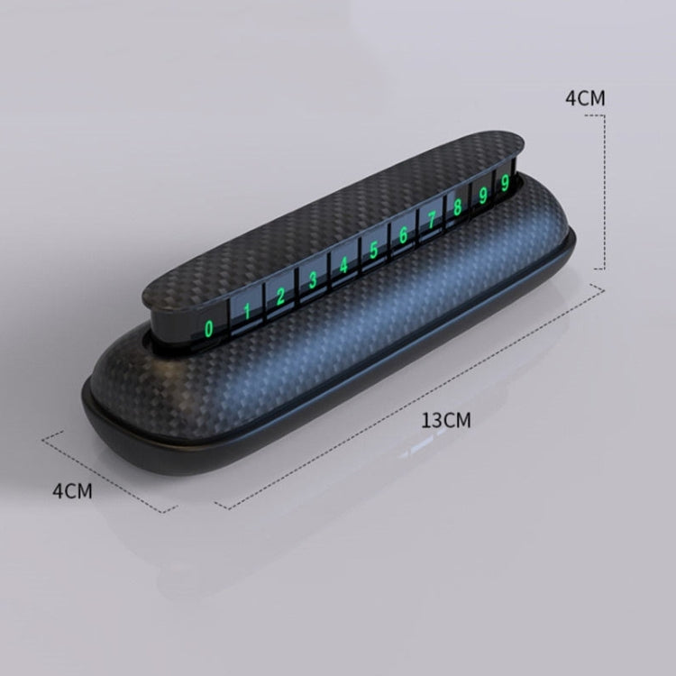 3R-2154 Car Temporary Parking Card Hidden Luminous Phone Number Plate, 3R-2154